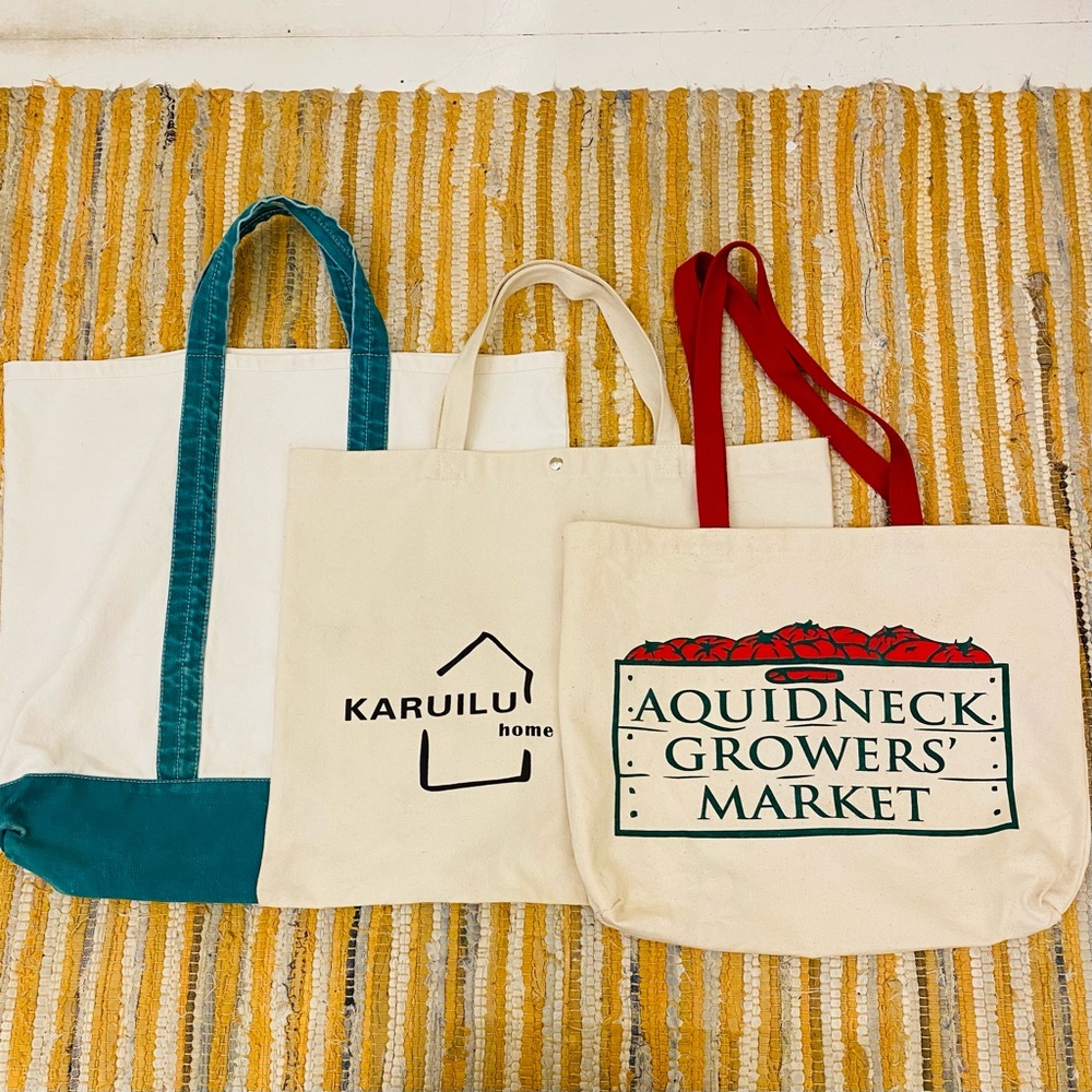 Three Large Reusable Totes Bundle - image 1